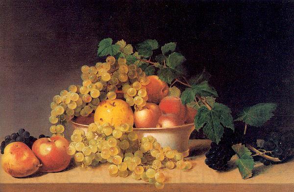Peale, James Still Life with Fruit on a Tabletop Germany oil painting art